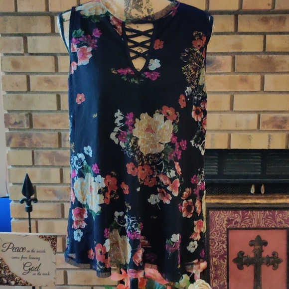 Liberty Love Tops - Liberty Love Sleeveless Floral Blouse